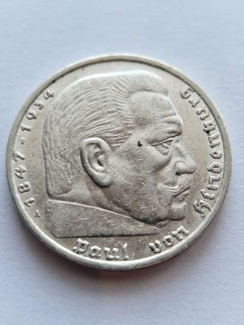 Niemcy 5 Marek Hindenburg 1936 r A