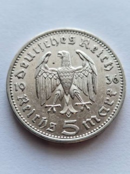 Niemcy 5 Marek Hindenburg 1936 r A