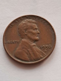 USA 1 Cent Lincoln 1956 r D