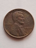 USA 1 Cent Lincoln 1947 r