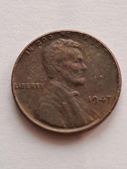 USA 1 Cent Lincoln 1947 r