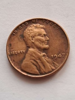 USA 1 Cent Lincoln 1947 r