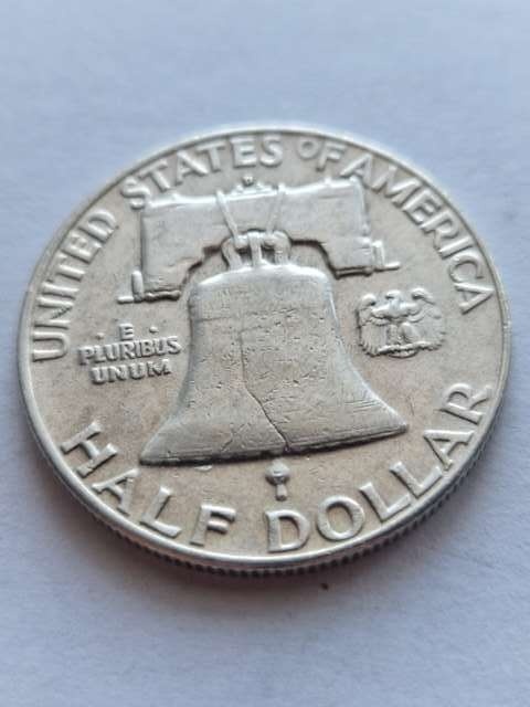 USA 1/2 Dollara Franklin 1952 r