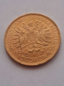 Austria 10 Koron 1848 - 1908 r
