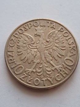 10 zł Głowa Kobiety 1932 r bez znaku