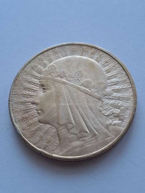 10 zł Głowa Kobiety 1932 r znak
