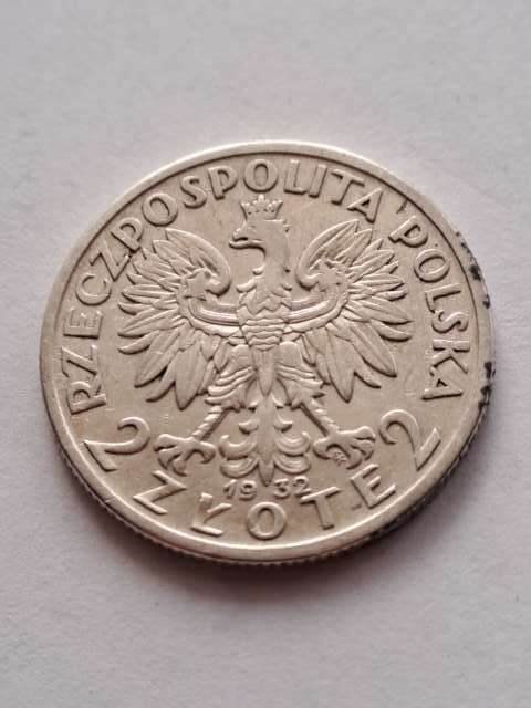 2 zł Głowa Kobiety 1932 r