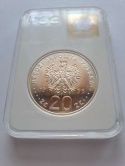 20 zł Stołeczność Warszawy 1996 r GCN PR 70