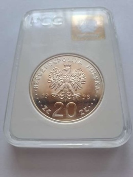 20 zł Stołeczność Warszawy 1996 r GCN PR 70