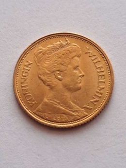 Holandia 5 Guldenów Wilhelmina 1912 r