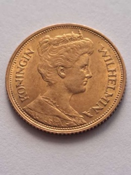 Holandia 5 Guldenów Wilhelmina 1912 r