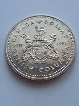 Kanada 1 Dolar Kolumbia Brytyjska 1871-1971 r
