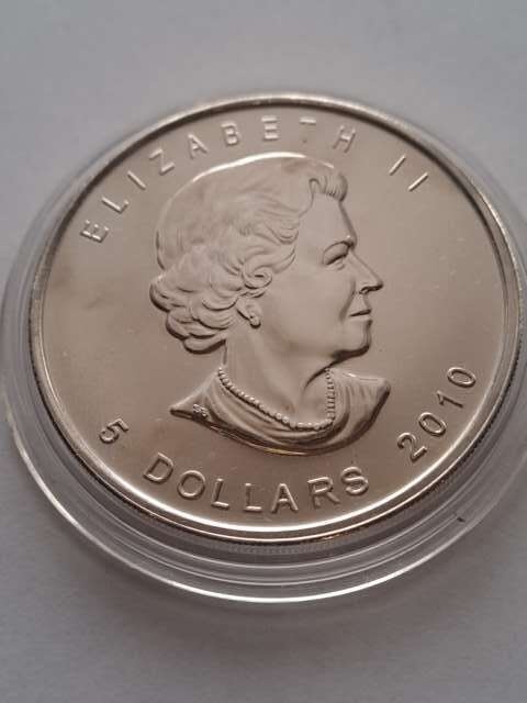 Kanada 5 Dolarów Liść 2010 r