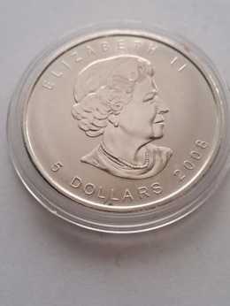 Kanada 5 Dolarów Liść 2008 r