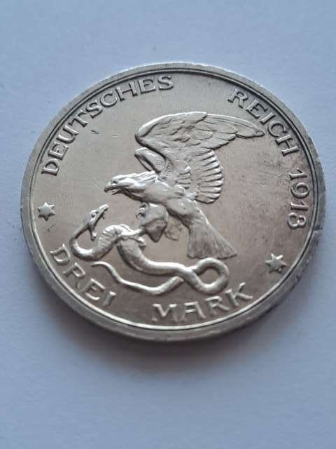 Niemcy 3 Marki Wojna z Francją 1913 r
