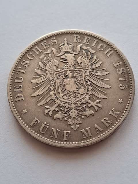 Niemcy 5 Marek Ludwig II 1875 r