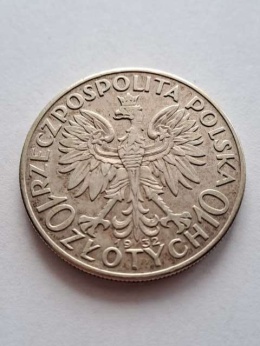 10 zł Głowa Kobiety 1932 r bez znaku