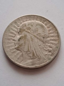 10 zł Głowa Kobiety 1932 r znak