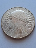 10 zł Głowa Kobiety 1932 r znak