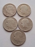 2 zł Głowa Kobiety zestaw 5 szt 1932-33 r