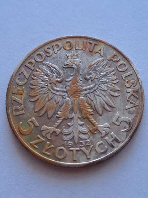 5 zł Głowa Kobiety 1932 r