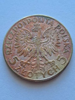 5 zł Głowa Kobiety 1933 r