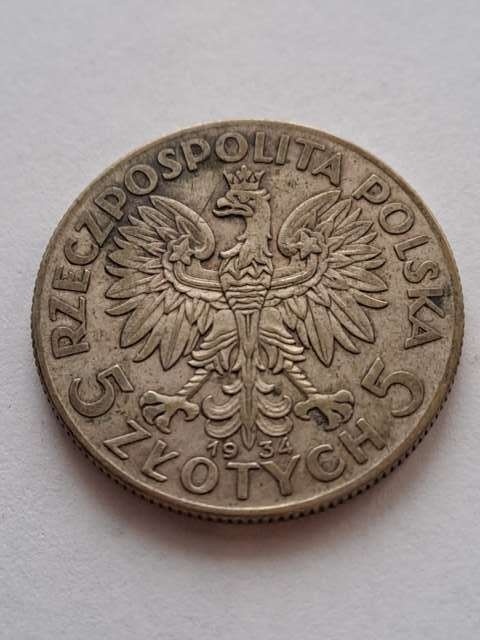 5 zł Głowa Kobiety 1934 r
