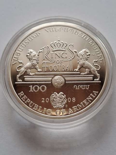 Armenia 100 Dram Lev Yashin 2008 r