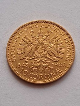 Austria 10 Koron 1848 - 1908 r