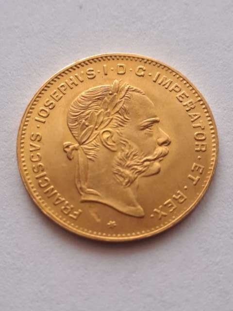 Austria 4 floreny / 10 franków 1892 r nowe bicie