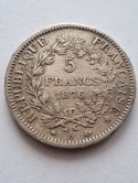 Francja 5 Franków Herkules 1876 r