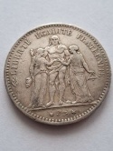 Francja 5 Franków Herkules 1876 r