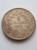 Francja 5 Franków Herkules 1873 r