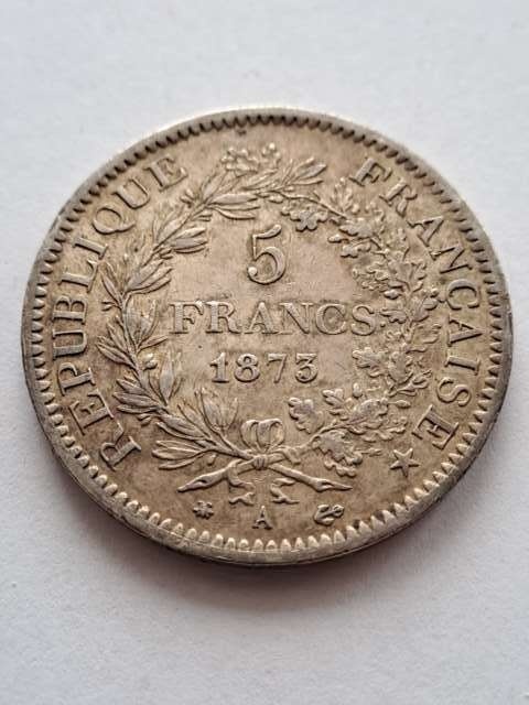 Francja 5 Franków Herkules 1873 r