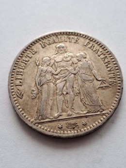 Francja 5 Franków Herkules 1873 r