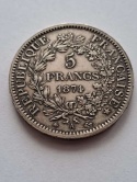 Francja 5 Franków Herkules 1874 r