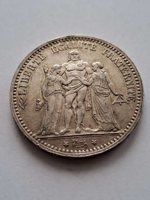 Francja 5 Franków Herkules 1874 r