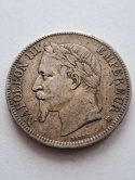 Francja 5 Franków Napoleon III 1868 r