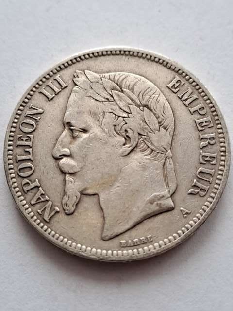 Francja 5 Franków Napoleon III 1869 r