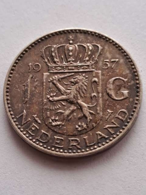 Holandia 1 Gulden Juliana 1957 r