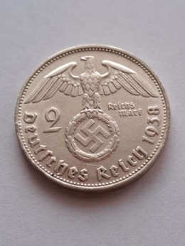 Niemcy 2 Marki Hindenburg 1938 r B