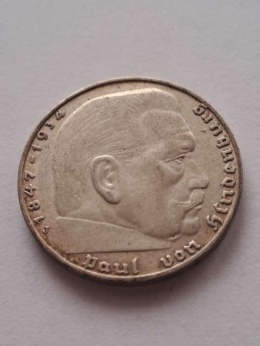 Niemcy 2 Marki Hindenburg 1939 r J