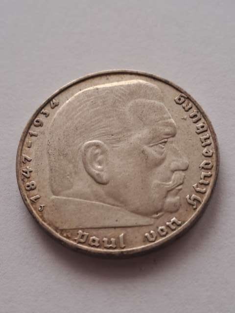 Niemcy 2 Marki Hindenburg 1939 r J