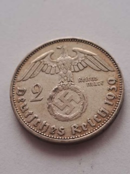 Niemcy 2 Marki Hindenburg 1939 r J