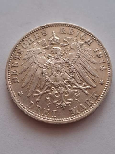 Niemcy 3 Marki Ludwig III von Bayern 1914 r