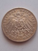 Niemcy 3 Marki Wirtembergia 1909 r