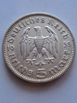 Niemcy 5 Marek Hindenburg 1935 r F