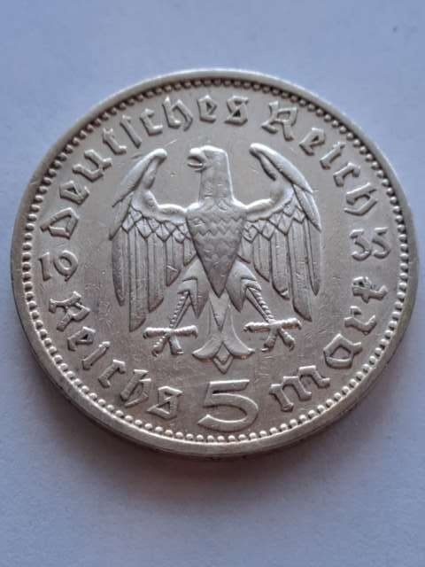 Niemcy 5 Marek Hindenburg 1935 r F