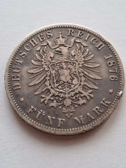 Niemcy 5 Marek Prusy 1876 r