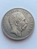 Niemcy 5 Marek Saksonia 1875 r